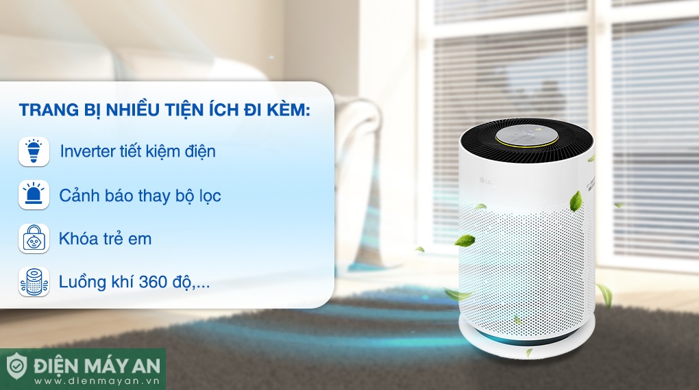 Máy lọc không khí LG PuriCare 360 Hit AS60GHWG0 41W